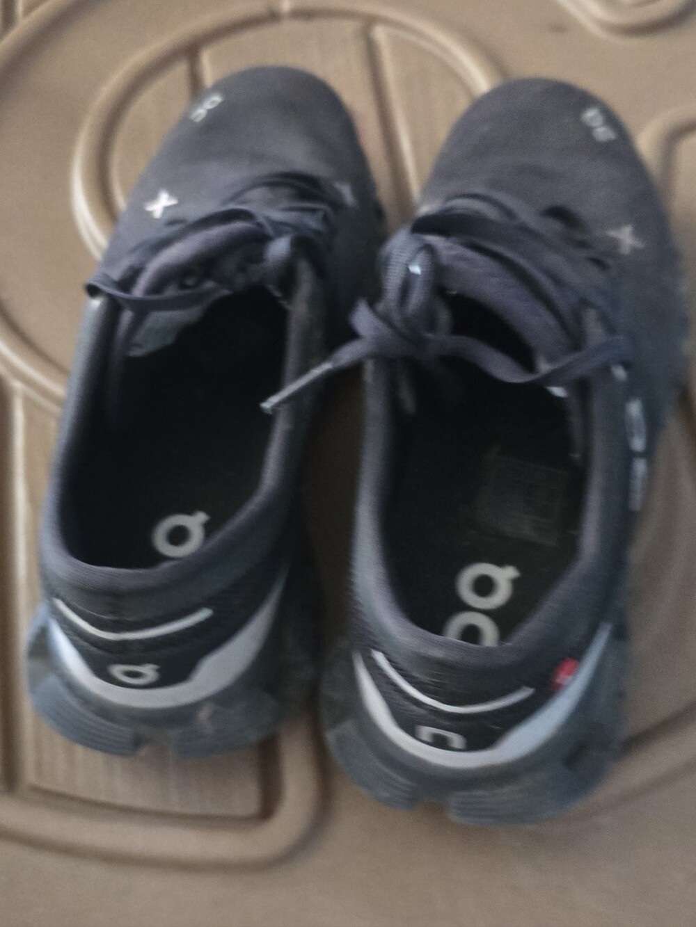 On Running Kids Black and Gray Athletic Sneakers